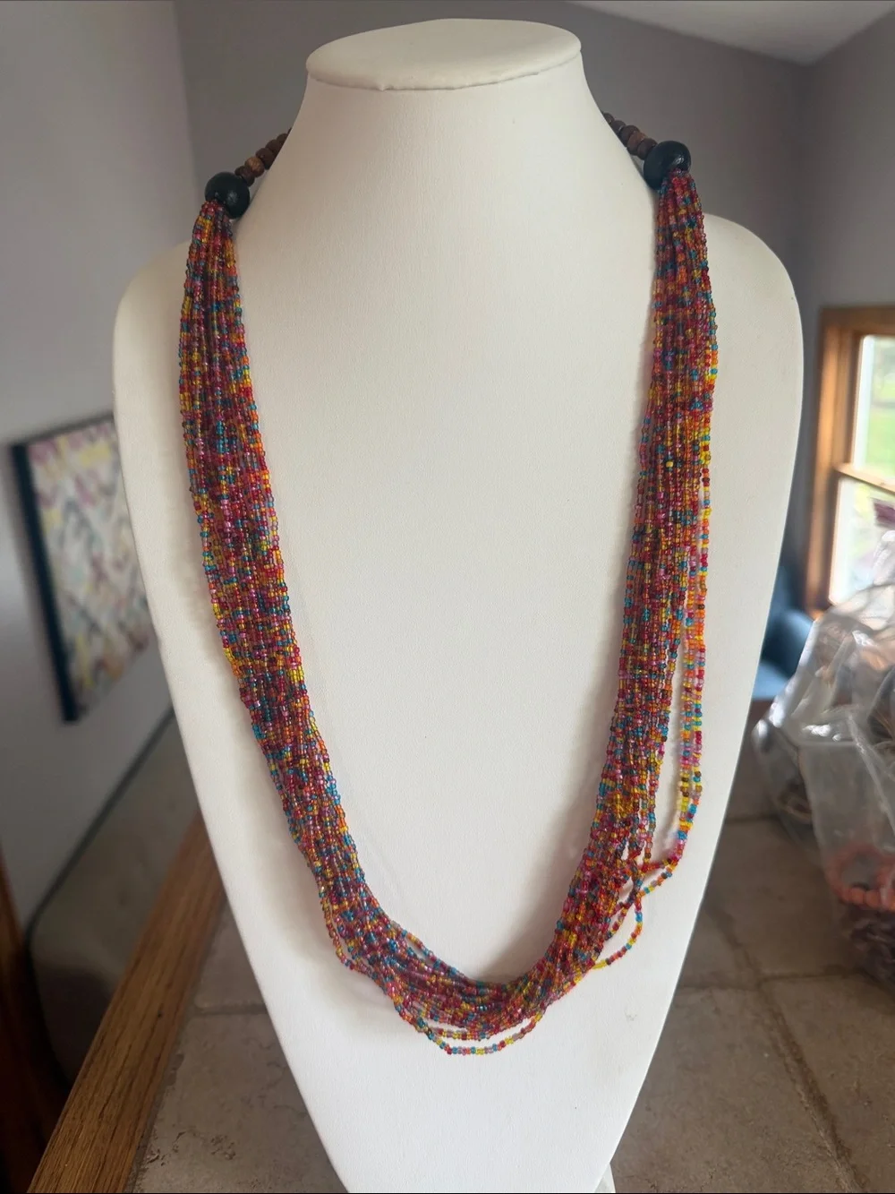 Vintage Long Beaded Necklace